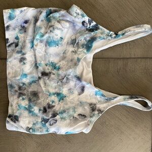 lululemon athletica Watercolor Teal & Gray Crop align tank